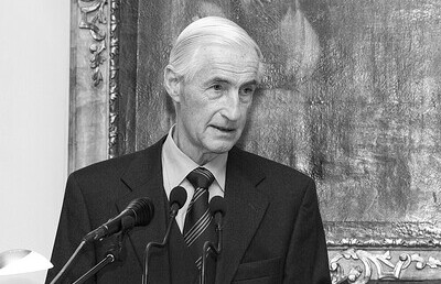 Der Grazer Altbürgermeister Alfred Stingl bei der Verleihung des Kurt-Schubert-Gedächtnispreis für interreligiöse Verständigung.